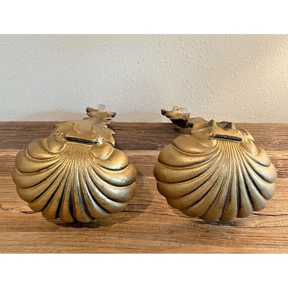 Vintage Cast Metal MCM Set of 2 Wall Hanging Ladles Spoons Kitchen Décor Used - Picture 9 of 14